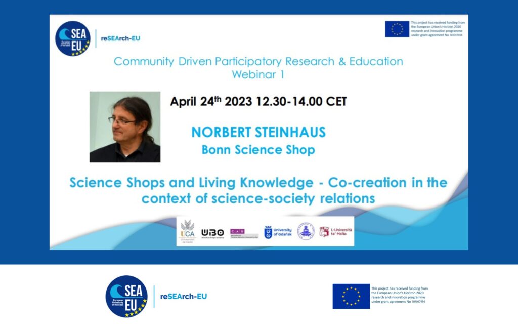 Science Shiops Webinar 1: Community-driven participatory research and education