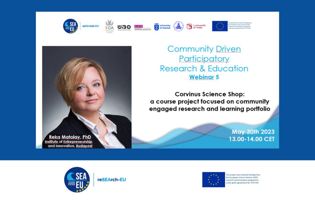 Science Shop Webinar 5: Corvinus Science Shop: a course project focused on community engaged research and learning portfolio