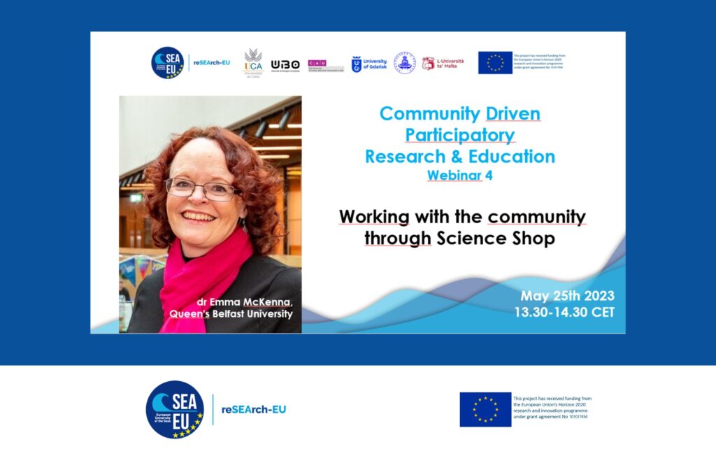 Science Shops Webinar 4: Working with the community through Science Shop